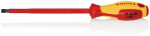 Isoleeritud lame kruvikeeraja Knipex 175mm, Vde, libisemiskindel k&auml;epide
