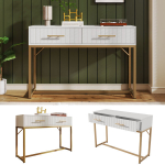 Meigilaud 2 sahtliga, valge kummut magamistuppa, k&otilde;rgus 75 cm, 100&times;45 cm, 1 tk