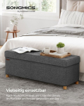 Tumba 38x110x40cm., hall/helepruun