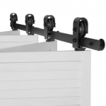 Bi-folding l&uuml;kandukse siinis&uuml;steemi komplekt, 132x4x0.6 cm, must, raskeveok