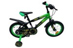 Laste jalgratas Volare Strike 14\", must, Groen