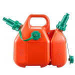 K&uuml;tusekanister, 6L k&uuml;tusepaak tila ja 1,9L &otilde;likonteineriga, 35x15x31 cm