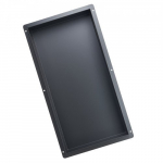 Vannitoa riiul 33x63.5x10.2 cm must roostevaba teras hoiustamiseks