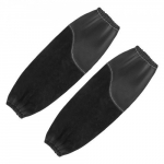 Keevitust&ouml;&ouml;de varrukad, 53.3x9.5x0.1 cm, must, nahk ja puuvill