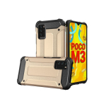 Hybrid Armor Case Tough Rugged Cover for Xiaomi Redmi Note 10 5G / Poco M3 Pro golden (Gold)