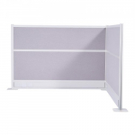 Kontorieraldaja, 2 tk, 183x122 cm, hall, PET-kangas