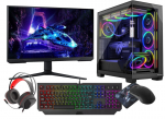 VIST Gaming PC Set AMD Ryzen 7 8700F RTX 5060 32GB SSD 1TB WiFi W11 LCD 24" 180Hz