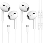 USB-C k&otilde;rvaklapid mikrofoniga, sobivad iPhone'ile ja Galaxy'le, 2 paari