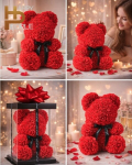 Happy People valentinip&auml;eva kingitus romantiline roosist kaisukaru