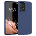Silicone Case Soft Flexible Rubber Cover for Samsung Galaxy A03s blue (Light blue || Niebieski)