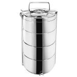Toitlustuskauss termilist terasest 4-korruseline 4x900 ml