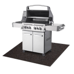 Kaitsev grillmatt GIN 7053 terrassile, v&auml;listingimustes - pruu, 100x150 cm
