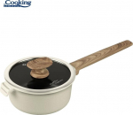 Alumiiniumkatel kaanega, keraamilise kattega 1.9L, 18x9 cm HR-JLG-WC18, COOKING BY HEINNER