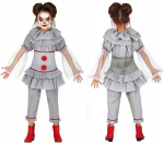 Hirmutav klouni kost&uuml;&uuml;m lastele vanuses 10-12 aastat - Halloween, karneval