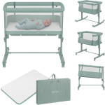 Lionelo Aurora Green Sage 3in1 - kiik, voodi &auml;&auml;res kasutatav kiik ja iseseisev kiik