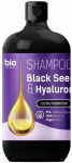 BIO NATURELL Mustk&ouml;&ouml;mne&otilde;li ja H&uuml;aluroonhappe &Scaron;ampoon K&otilde;ikidele Juukset&uuml;&uuml;pidele, 946 ml