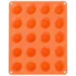 Pruun silikoonist muffinivormi v&auml;ikesed muffinid Sillini 29 x 23,5 x 2 cm