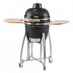 S&ouml;e suitsuahi ja grill, 115x69x112 cm, must, keraamiline
