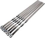 Grillvardad, roostevabast terasest, 45 cm, 6 tk