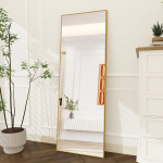 T&auml;ispikk peegel 177 x 77 cm - riputatav v&otilde;i p&uuml;sti seistes - kuld