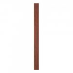 Akustilised seinapaneelid, 8 tk, 245x16.6x0.9 cm, must p&auml;hkel, WPC