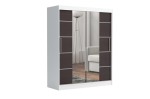 Chelsea 160 Tom riidekapp peegliga, pruun, 160x215x60 cm