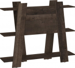 VIA-04 Regal 130-2D raamaturiiul &ndash; kaasaegne avatud riiulis&uuml;steem Oak Grange viimistlusega