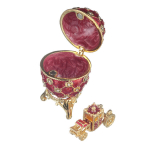 Faberge stiilis keiserlik kroonimismuna, ehtekarp vankriga