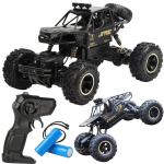 Monster Truck kaugjuhtimisega auto, maastikuv&otilde;idus&otilde;it, 4X4 veoj&otilde;ud, suur RC auto, metall + 2 patareid, must