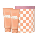 Kehahoolduse kinkekomplekt Pupa Peach Paradise Happy Box komplekt 1 du&scaron;igeel ja kehapiim