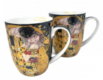 Kahe Gustav Klimti kruusi komplekt, "Suudlus"