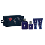 Ralph Lauren Polo Blue meeste parf&uuml;&uuml;mikomplekt EDT 125 ml + 40 ml + du&scaron;igeel ja &scaron;ampoon + habemeajamisj&auml;rgne palsam