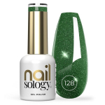 H&uuml;briidk&uuml;&uuml;nelakk Clavier Nailsology 128 Green Twilight s&auml;delusega &bdquo;flash&ldquo;-efekt 8 ml