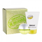 Kingikomplekt DKNY Be Delicious 30 ml EDP + kehakreem v&auml;rske puuviljase aroomiga