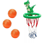 Laste vannikorvpallikomplekt Dinosaur, green