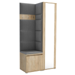 Esiku kapp Luton 6, hall/pruun