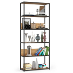 Avatud riiulis&uuml;steem AKORD Industrial 800 must / Craft tamm, 6 riiulit