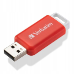 USB pulk Verbatim Databar 16gb Usb 2.0 punane m&auml;lupulk