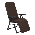 Kokkupandav aiatool Patio Modena Kwadrat Plus pruun pol&uuml;esterist jalatugedega