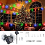LED-valgustuskett p&auml;ikesepatareiga, 100 LED, 12 m