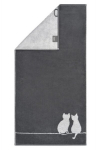 Vannir&auml;tik CAW&Ouml; Edition Cute Cats You & Me mustriga 80x150 puuvill hall