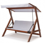 Aia kiik Patio Roma 2001 hall puidust kompaktse disainiga