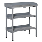 Istutuslaud metallplaadi ja riiuliga 76x37x89 cm 1 tk