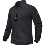Taktikaline hingav meeste pikkade varrukatega polos&auml;rk Tacvasen 3XL must, 3XL