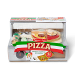 Puidust m&auml;ngukomplekt Melissa & Doug &bdquo;Top & Bake&rdquo; pitsaletiga, 34-osaline rollim&auml;ngukomplekt
