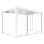 Liuguksed Mirpol S8 LUXE 370x218cm klaas valge