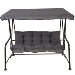 Kiige istmepatjade komplekt PATIO Hawaii H024-07PB, 140 cm katus, tepitud mugavus, hall pol&uuml;ester