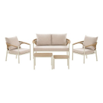 Lounge komplekt Abela 143x76x69 cm liivakarva