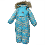Huppa Laste talvekombe ARIANNA, blue atoll pattern, 74 cm