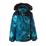 Huppa Poiste talvejope NORTONY 1, petrol pattern/ navy